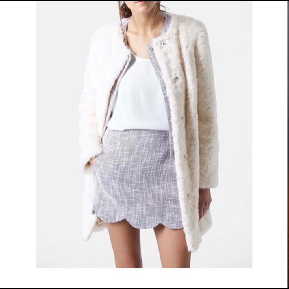 Topshop Fur Coat